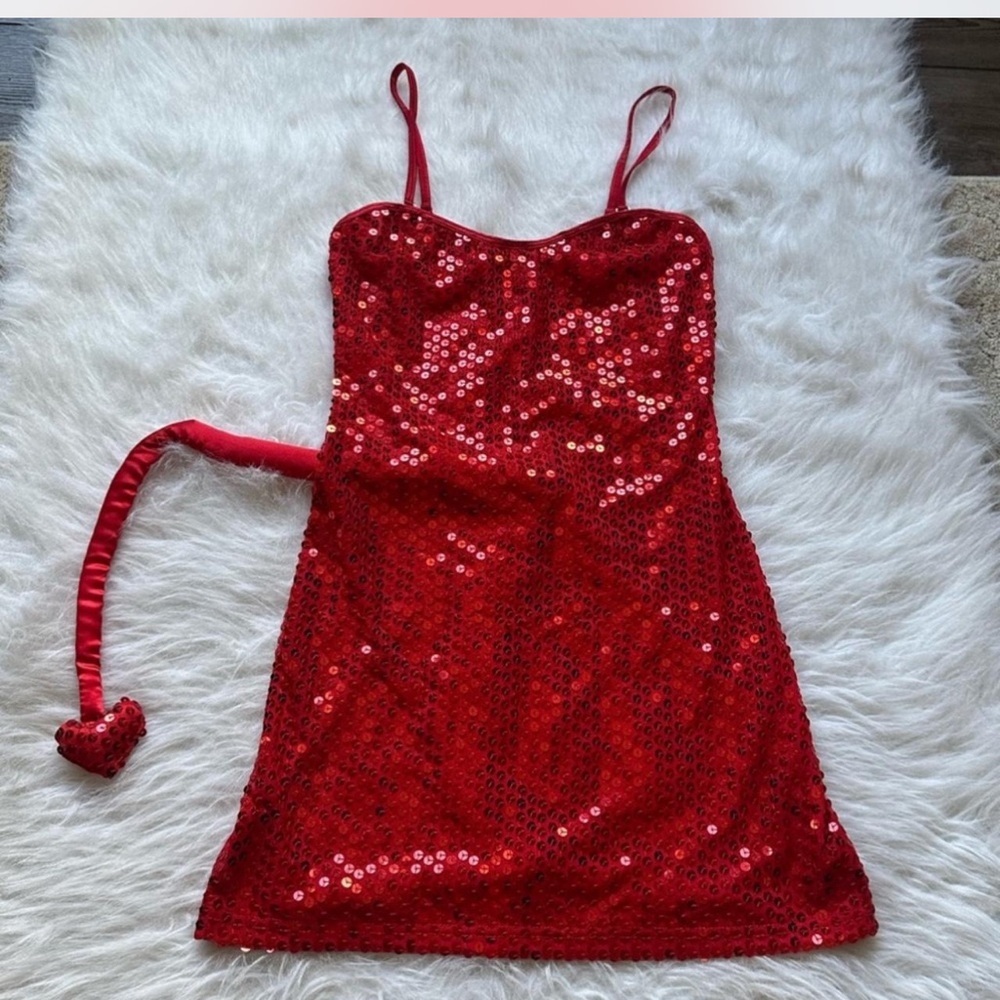 Dreamgirl sequin devil dress Halloween costume